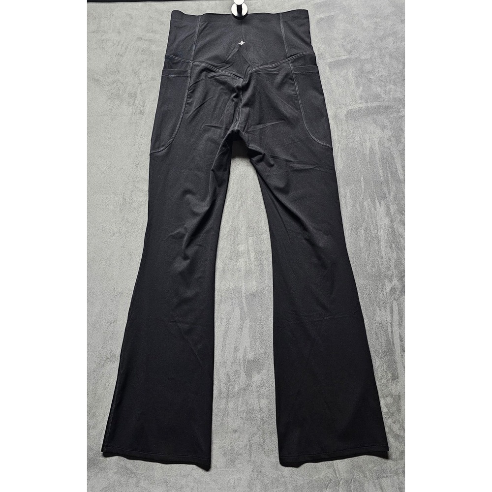 Halara UltraSculpt Womens Black‎ Flared Yoga Pants Stretch Petite Small 02877964